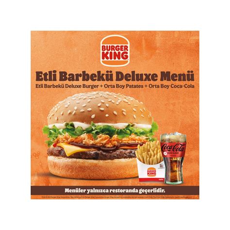 burger king etli barbekü deluxe fiyat